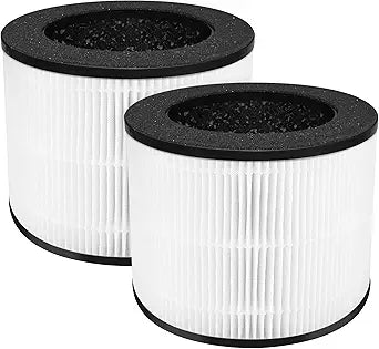 H08 Replacement Filter Compatible with Himox H08 H08P Air Purifier, 2-in-1 H13 True HEPA 4-Stage Filtration Activated Carbon, 2 Pack