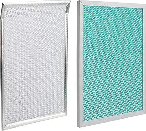 2-Pack MERV-8 Washable Air Filter Kit 10-3/4 X 8-3/4 Inch Compatible with Broan Nutone AI Series Ventilators B110H65RS B110H65RT Replace#: SV66133