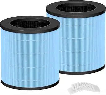 Enhanced MJ003HD Replacement Filter Compatible with POMORON MJ003HD Air Purifier 4-in-1 H13 HEPA and Activated carbon Filters,Mj003hd-RF 2park filters and 10 Aroma Pads