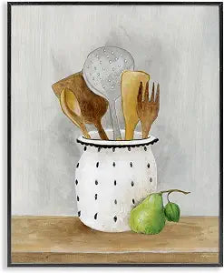 Kitchen Utensils Still Life, 11 x 14 Inch Framed Gicle Print
