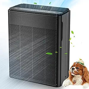 Air Purifiers for Home Large Room Up to 2000 Ft┬▓ with Washable Filters, AIUZLK H13 HEPA Filter,Bedroom Air Purifier for Pet,Air Cleaner for Smoke Pet Hair Dander Odor,P260 (Black)