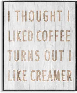 Funny Kitchen Coffee Phrase, 16 x 20 Inch Framed Gicle Print