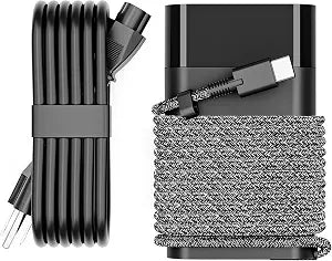 WZXHU 65W USB C Laptop Charger Compatible with HP Spectre,Envy,Elitebook x360,Omnibook,Pavilion,Chromebook,Elite x2,Zbook,ProBook,Dragonfly Fast Charging Slim Type C Power Adapter Travel Cord