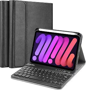 ProCase Keyboard Case for iPad mini 7 (A17 Pro) / Mini 6 (8.3"), Black