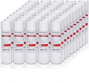 LiquaGen- 5 Micron Polypropylene Sediment Water Filter (2.5" x 10") Compatible for Any Standard RO Unit | Pack of 50 | Whole House Water Filter for Water Purifier's | Home Water Filter