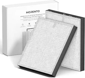 MORENTO Air Purifier Replacement Filte Enhanced Version Light Grey 2 Pack
