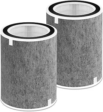 2 Pack HP200 HP201 HP202 Replacement Filter Compatible with Shark HP200 Series, HP202 HP201 HP232 HP302, UA205 and HC502 Air Filter Replacement, Compare Part HE2FKBAS, HE2FKBASMB