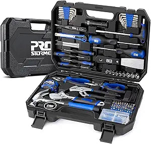 Prostormer 229-Piece Hand Tool Set  Portable Tool Box with Essential Household Tools, Perfect for Home Maintenance, DIY Projects, and Daily Repairs