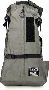 K9 Sport Sack Trainer - X-Small, Iron Gate - Ideal for Dogs with 9-12 Back Length - Backpack-Style Training Carrier - Meant for Quick, Non-Strenuous Activities