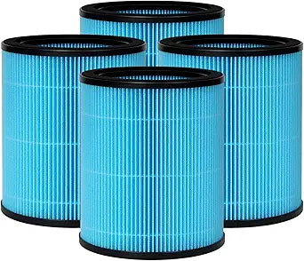 Nispira AP0601 Filter Replacement for AirTok Air Purifier AP0601-RF 2-in-1 True HEPA, 4 Packs