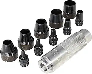 Mayhew Tools 66010 Hollow Punch, 11-Piece Set, Black