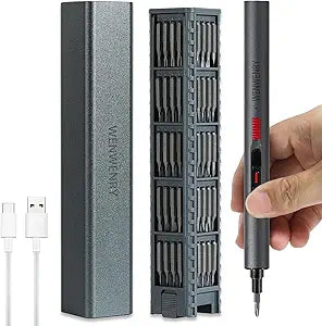 Mini Electric Screwdriver Set,Precision Electric Screwdriver72-in-1 Magnetic Bits3 Gears Torque, 3LED light,Magnetic StorageOverload Protection, Repair Tool Set