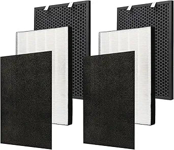 Air220 Air320 Replacement 2678 HEPA Filter and 2677 Activated Carbon Filter for BISSELL Air 220 and Air 320 Air Puri-fier, HEPA Filter, Activated Carbon Filter, Pre Filter, 2 Pack