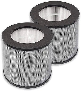 PUREBURG Replacement Filters Compatible with HATHASPACE HARMONY 600 HEPA Air Purifier Part HSE600, 2-Pack H13 True HEPA Activated carbon 2-IN-1 4-Stage Filtration
