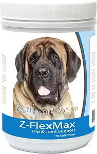 Healthy Breeds Mastiff Z-Flex Max Dog Hip and Joint Support 180 Count