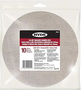 Hyde 09922 9" Disk Abrasive Sanding Net, 240 Grit, 10 pack