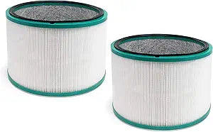 Fette Filter - 2 Pack 968125-03 Premium 360┬░ Glass Filter Compatible with Dyson HP01 HP02 DP01 DP02 for Dyson Pure Hot Cool Link Desk Air Purifying Sytem Part # 968125-03 96812503.