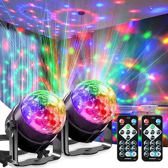 Party Disco Ball Light USB Version with Remote Control [2 Pack]