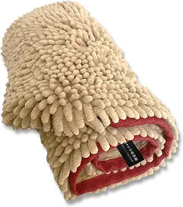 PRIDE AND GROOM The Towel  Thick, Soft, Super Absorbent Microfiber Towel for Dogs & Pets that is Quick Drying, Holds 7 Times its Weight in Water and Has Dual Pockets for Your Hands