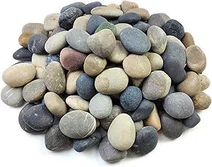 FANTIAN 20 lbs Natural River Rocks Mexican Beach Pebbles, 2-3 Inch Decorative River Rocks for Landscaping Garden Paving Plant Rocks Crafting Walkways and Outdoor Decorative Stone