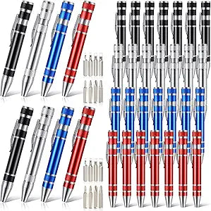 Mudder Pen Screwdriver Fathers Day Dad Gifts Multitool Handy Tool 8 in 1 Magnetic Pocket Screwdriver Precision Function for Mini Gadgets(36 Pieces)