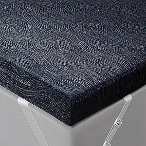 Extra Firm Mattress Topper Queen Size, 3 Inch High Density Cooling Memory Foam Mattress Topper for Back Pain Relief, Bamboo Charcoal Cooling Gel Infused Bed Topper with Washable Cover, CertiPUR-US