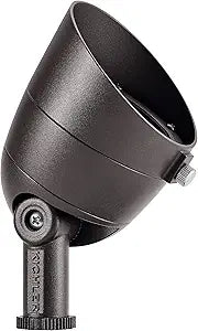 Kichler Landscape LED 2.5 Watt 2700K Landscape Accent Light in Textured Architectural Bronze, 16152AZT27