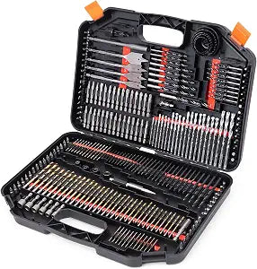 Ultimate Drill Bit Set - 246 PCS Comprehensive Premium Quality Drill Bits Kit for Wood Metal Cement Drilling & Screw Driving, Full Combo Kit Assorted in Organized Carrying Case, Reinforced Packaging