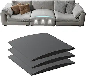 Couch Cushion Support for Sagging Seat, Grey Set of 3