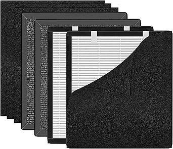 H13 Replacement Filter Compatible with HEAPETS P358 Pet Air Purifier, HEPA Air Filter for Pet Hair, Dander & Odor, Includes 3 Pre-Filters + 4 Combo HEPA & Carbon Filters