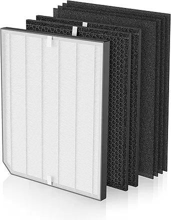 2000 Replacement Filter Compatible with Air Doctor 2000 & 2000i Air Purifier, 1 High-Efficiency Filter, 2 Activated Carbon/VOC Filters, 4 Pre-Filters, Compare to Part # ADF2001, ADF2002 & ADF2003