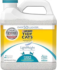Purina Tidy Cats Light Weight, Low Dust, Clumping Cat Litter, LightWeight Instant Action Multi Cat Litter - 6 lb. Jug