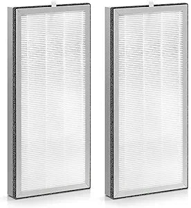 Replacement Filter Compatible with 40 Series Air Purifier, 3 in 1 with Pre-Filter, H13 HEPA and Activated Carbon(2 Pack)
