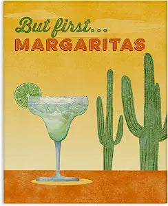 Margarita Desert Cactus Kitchen, 16 x 20 Inch Canvas Wall Art