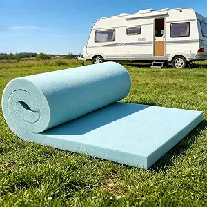 72" 28" RV Mattress Topper, Replacement Memory Foam Pad Camper Bed Topper for RV Bunk, Travel Trailer & Truck Sleeper, Pressure Relief, Breathable