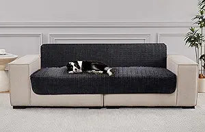 Dog Bed Cover Pet Couch Covers for Sofa,Anti-Slip Furniture Protector Washable Couch Pads for Cushions (Black, 58x82 inch)
