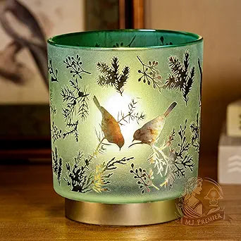 Cordless Table Lamp Timer, BIG 7'' Battery Operated Lamp, Emergency Table Lamp for Area No Plug/Hurricane, Decorative Bird Lamp for Kitchen Counter/Entryway/Bathroom/Living room/Mothers Day Gifts