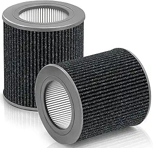 2 Pack Air Mini Replacement Filters Compatible with Molekule Tri-Power Air Mini & Air Mini + Air Purifiers, 3 in 1 High-Efficiency Filtration