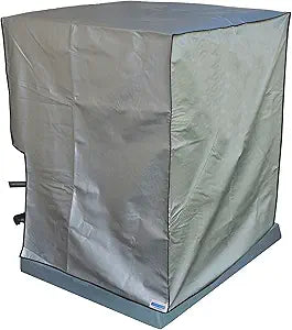 Comp Bind Technology AC Cover Compatible with Air Conditioning System Unit FRIGIDAIRE MODEL FSA1BE18K, Waterproof and Strong Grey Padded Cover Dimensions 23.8''W x 23.8''D x 28.5''H