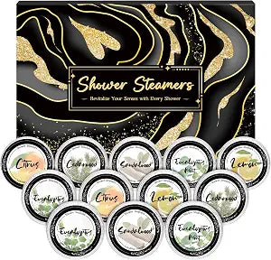 Shower Steamers for Men,12 Pack Shower Bombs Boo Basket Stuffer for Him