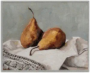 Traditional Pears Still Life Kitchen, 11 x 14 Inch Framed Gicle Print