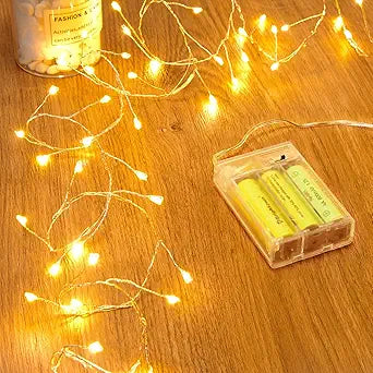 Minetom Fairy Lights Battery Operated, Twinkle String Lights 5ft 60LED