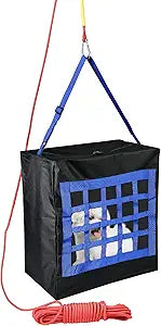 Fire Emergency Escape Bag for Pets up to 100 Pounds - Rope 50ft Incl. - Safety Equipment Carrier - Rapid Rescue Bag for Pets Animals (Large 28"x21"x14") - Life-saving Tool for Dogs, Cats - Rescue Sack