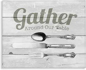 Farmhouse Kitchen Silverware, 16 x 20 Inch Canvas Wall Art