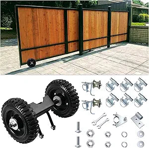 Rolling Gate Hardware Kit for Chain Link Gate Sliding Gate Hardware, Suitable for Sliding Gate Construction in Various ScenariosFarm, Ranch, Yard