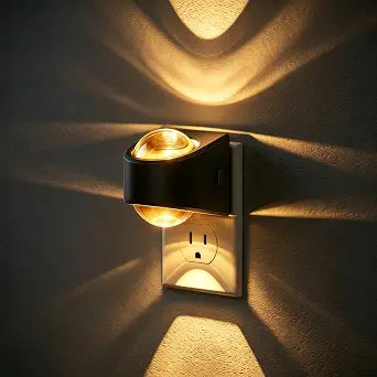 JandCase Night Lights Plug into Wall,3000K Warm White Projector Night Light
