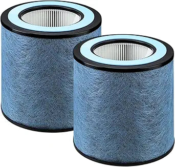 Nispira HP152 HP153 Replacement True HEPA Filter Compatible with Shark Air Purifier HP150 HP151 HP152 HP153 HP155 UA155 HP152C HE15FKPET, Works with NeverChange Filtration System, 2 Pack
