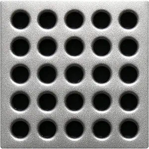 Ebbe E4410 Square Shower Drain Grate, Satin Nickel