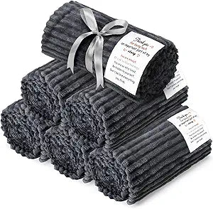 Moukeren 6 Pack Back to School Teacher Gift Charcoal Gray Emotional Blankets