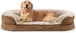 FUKUMARU X-Large Orthopedic Dog Couch Bed, Thickened, Waterproof & Washable | Heavy Duty Dog Sofa with 4" Extra-Thick Egg-Crate Foam, Relieves Joint Pressure, Fully Removable, Fits Extra-Large Dogs